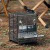 Portable Biofuel Firewood Cooker Lightweight Foldable Stainless Steel Camping Grill for Backpackers,