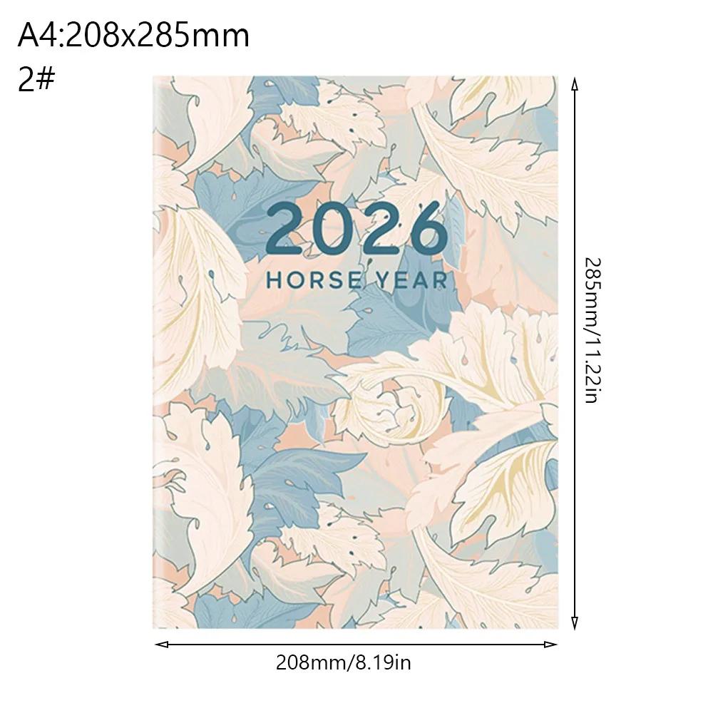 A4 A5 2026 Schedules Notebook 24 Sheets Learning Plan Planner Notebook Life Check-in Work Efficiency 2026 Calendar Planner