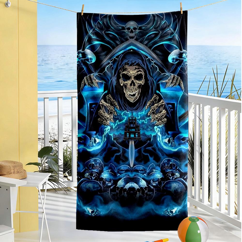 Gothic Style Beach Towel High Absorbency & Quick-Dry Comfortable Lightweight
