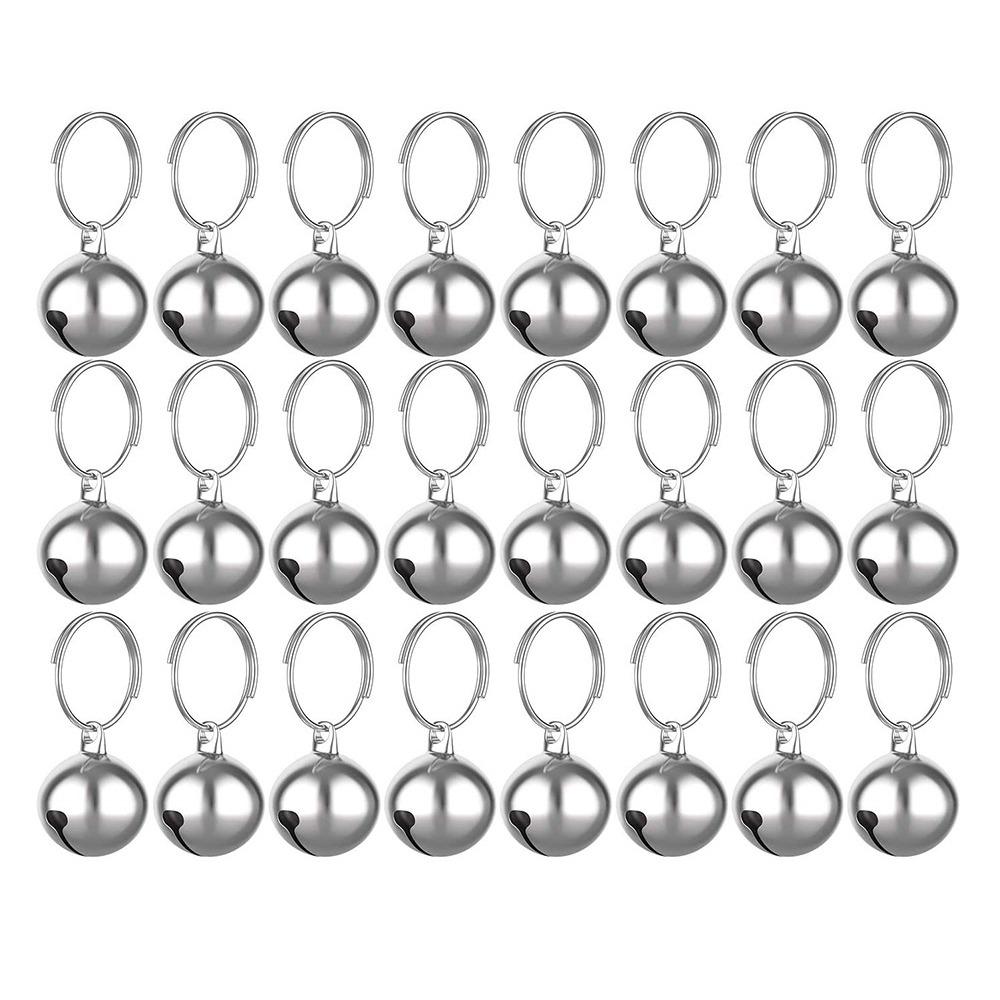 24Pcs 14mm Christmas Bell Vintage Cat Collar Bell Pet Pendant Xmas Tree Hanging Bells  Wind Chimes