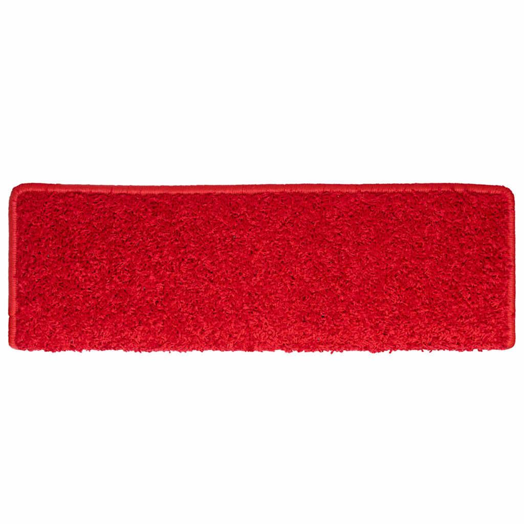 Stair Mats 30 Pcs. 65X21X4 Cm Red