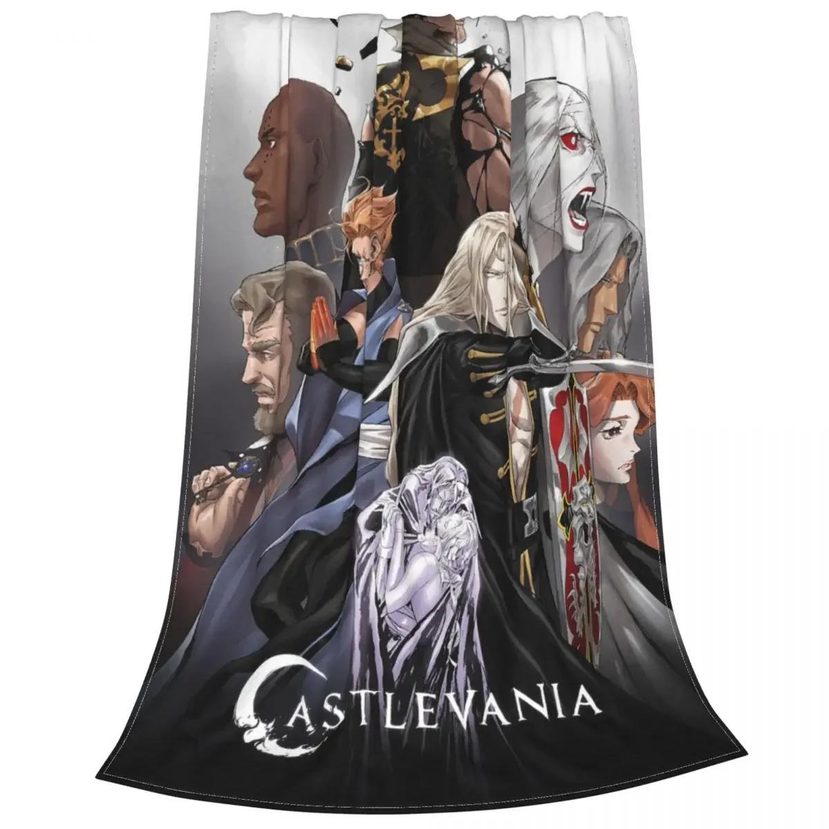 Alucard Game Flannel Throw Blanket Castlevania Anime Blankets for Bedding Car Lightweight Quilt 100X150CM