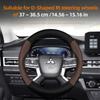 Cwnqah1 Cwmvjg1 Suitable for Mitsubishi Breathable Leather Matte Carbon Fiber Texture Steering Wheel Cover, Suitable for Outlander Phev Sport Eclipse