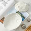 White Shell Ceramic Dessert Plate Dining Plate Fruit Plates Salad Bowl Dim Sum Dish Snack Tray Candy Dish Sashimi Plates