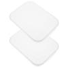2 Pcs Produzem Caixas Seladas de Bacon Empilháveis Recipientes de Alimentos para Refrigerador com Tampas para Queijo Transparente