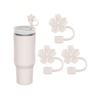 Flowers Straw Cover Cap For Cup,Silicone Material Straw Topper Dust-Proof Reusable Straw Tip Covers, Suitable For Decoration All Beautiful Sippy Cupsm