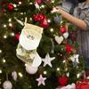 Christmas Stock, Socke Gift Bag for Decoration Tree Ornament Candy