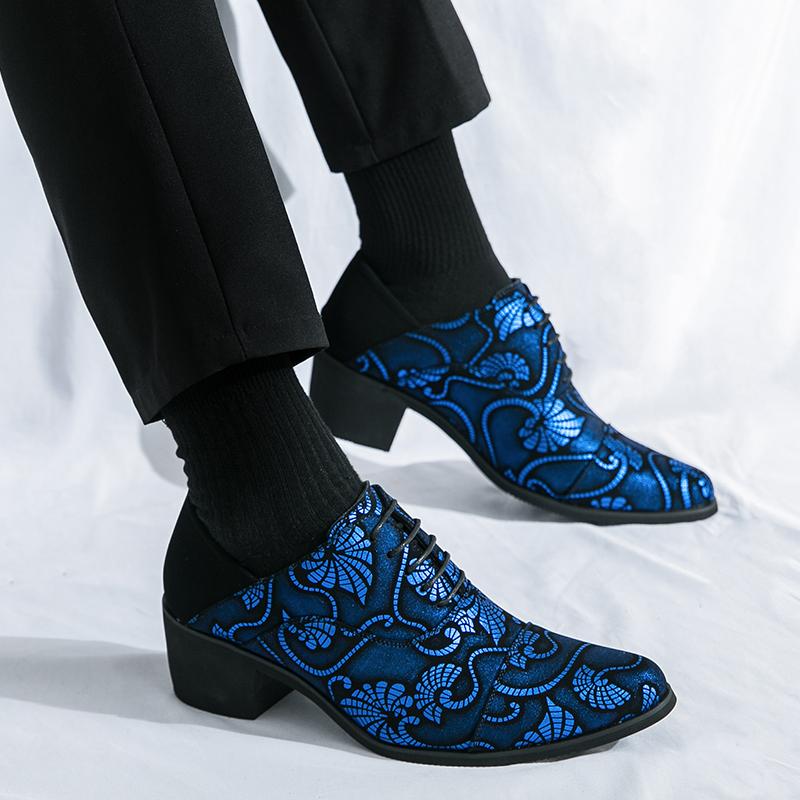 New Men's Height Increasing Shoes  Fashion Has a Unique Style Leisure Business Party Nightclub Adult Men's Shoes Plus Size-46