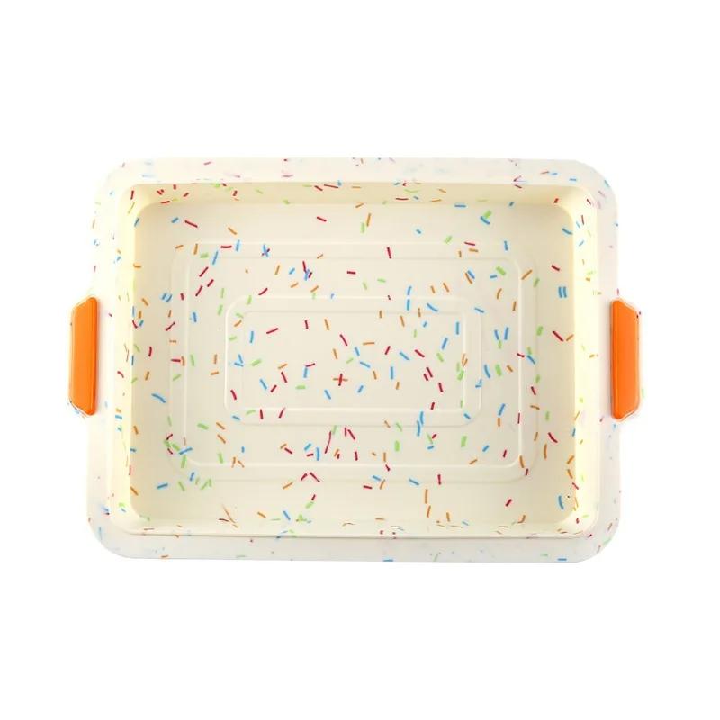 Nonstick Rectangle Silicone Brownie Pan Cake Baking Mold Loaf Mould Heat Resistant Baking Tray Swiss Roll Mat Kitchen Cake Tools