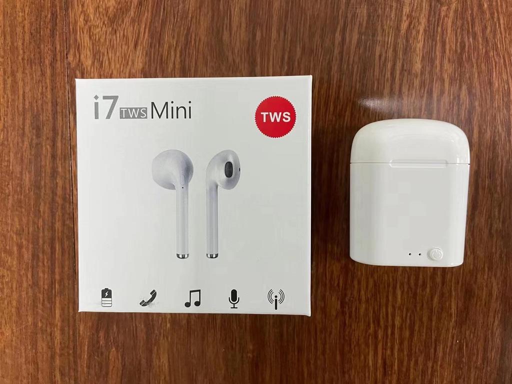 Custom Huaqiangbei I7STWS Wireless Bluetooth Earphones with Charging Case - True Wireless Stereo Earbuds