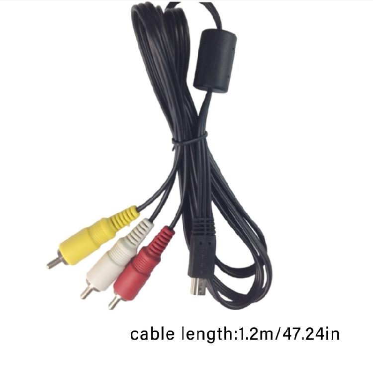 120cm USB to 3RCA Cable for Cameras to Enjoy Movie and Images on Home TV Screen Cord for Travel
