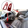2x Red For Honda Odyssey 2005-2010 Carbon Fiber Front Window Control Cover Trim