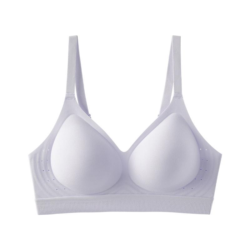 Seamless Bra Women's Seamless Bra Gathering Bra Soft-supported Underwear Invisible Bra Push Up Bra