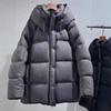 Winter neue Puffer-Daunenjacke kurz mit Kapuze verdickt Entendaunen Mode warme Jacke Damen