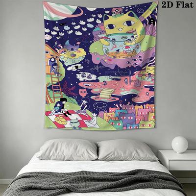 OMORI Theme Pattern Home Decor Tapestry, Wall Hanging, Decorative RV Wall Cloth.XGT0914176