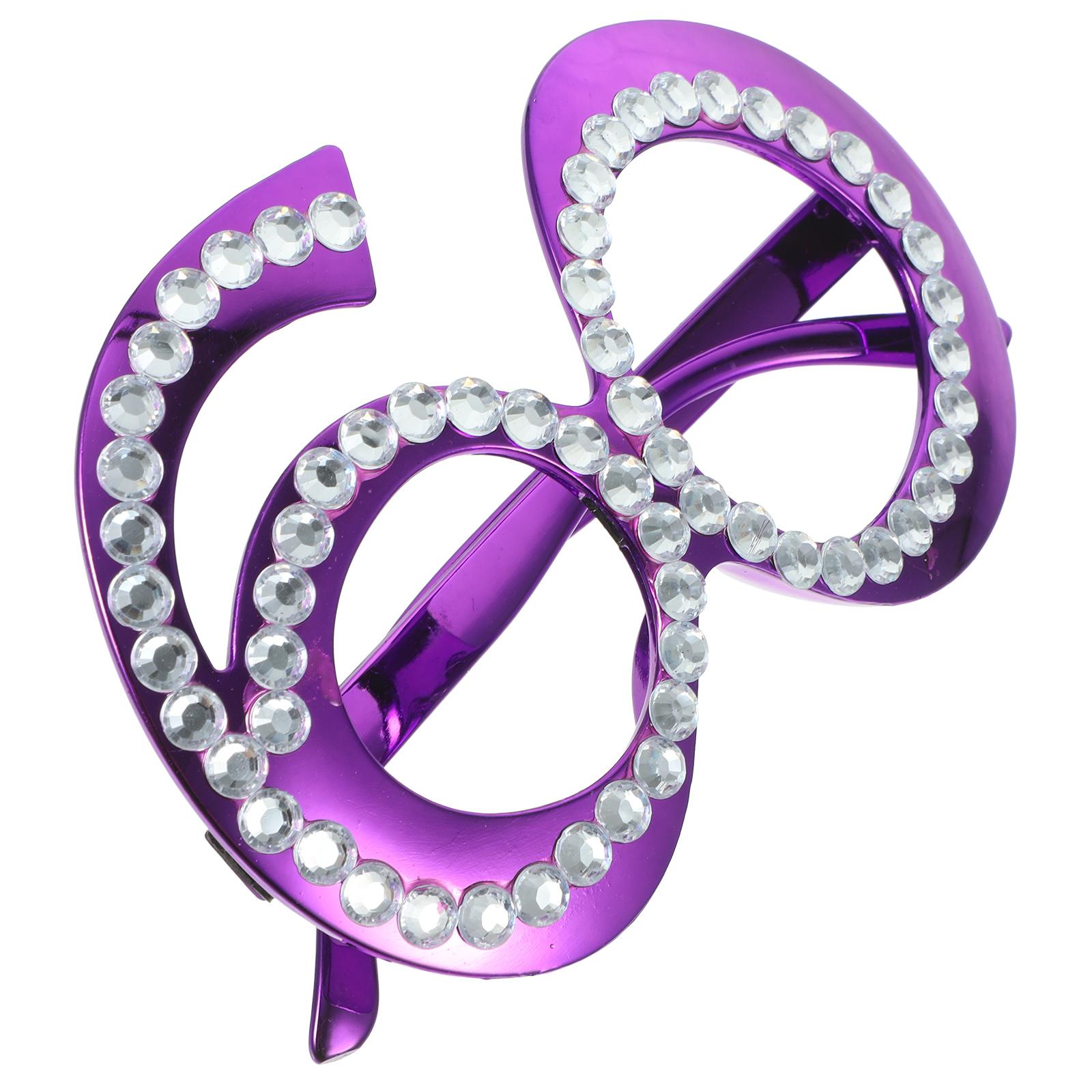 

Очки на день рождения Очки Празднование Вечеринка Сувениры Очки Новинка 60-й Розовый Подарок для Оправа Принадлежности Аксессуары Украшение фиолетовый