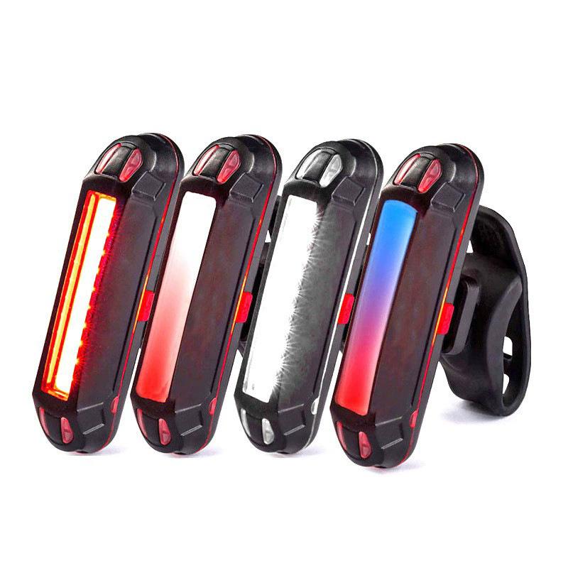 USB Rechargeable High Brightness Bike Tail Light - Road & Mountain Cycling Accessory