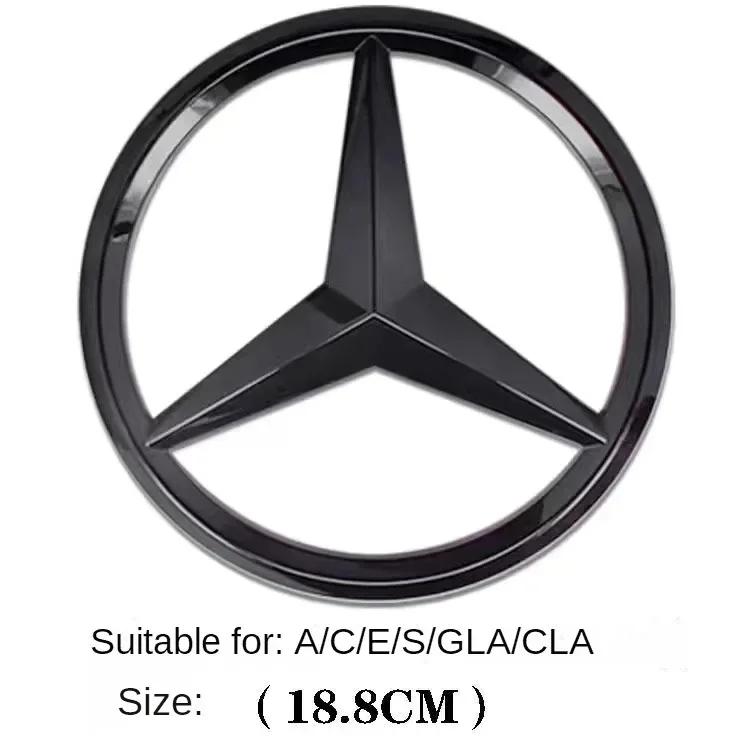

Car Sticker 1Pcs ABS Car Front Grille Badge Decal Cover Emblem For Mercedes Benz W204 W205 W210 W211 W212 W213 C E Class GLA GLK