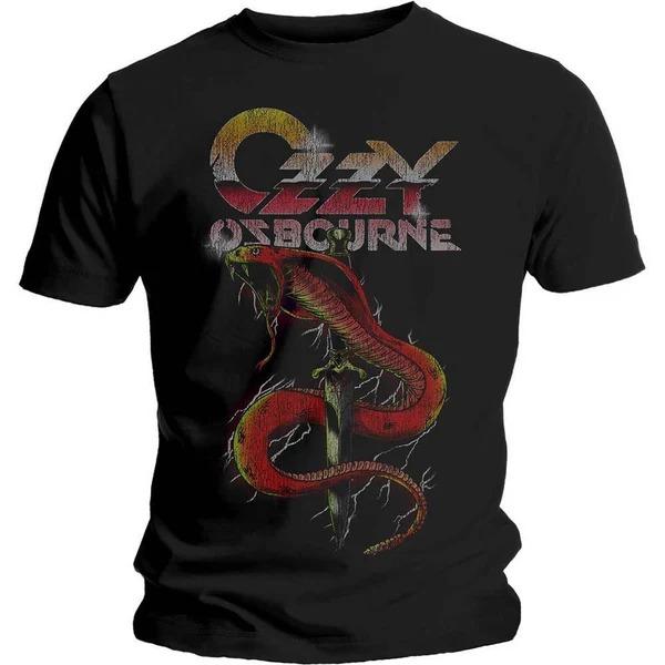 Ozzy Osbourne Diary of A MadUnisex Print Cotton TShirt Heavy Metal Legend Unisex Short Sleeve Tee