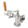Manual Meat Grinder Aluminum Alloy Household Hand Meat Grinding Machine With Wood Handle For Home Use Ground Beef Sausage