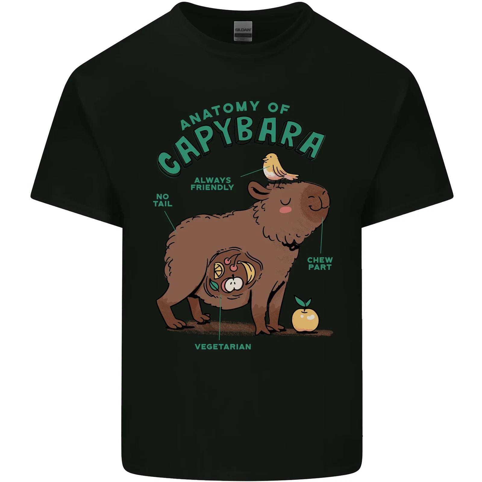 Anatomy of a Capybara Funny Kids T-Shirt Childrens 4XL