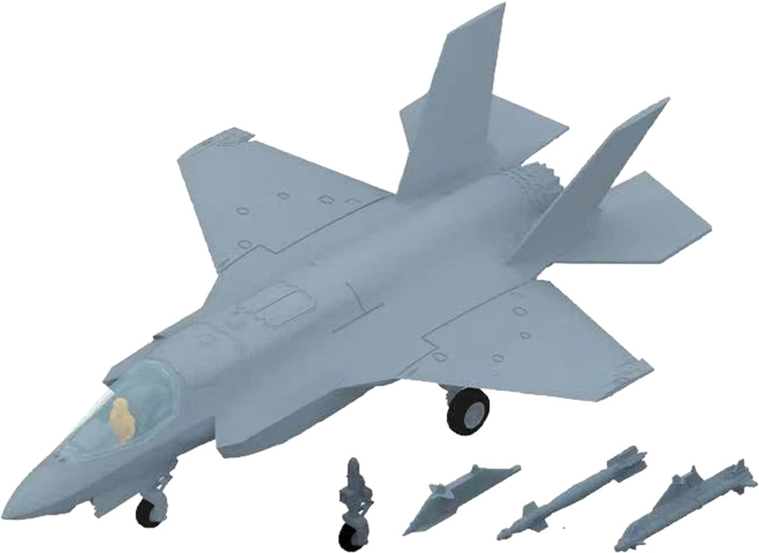 

Bunker Studio Scale American Set of Plastic Model Kit Parts BSTWS35234B 1/350 F-35B Parked, 2, (Ships)