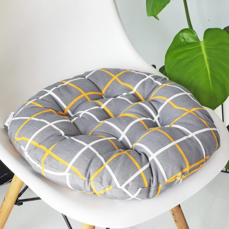 Coarse Cloth Round Style Cotton and Linen Style Seat Cushion Home Circular Cushion Japanese Style Futon Cushion Decoration