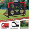 Landa Portable 2-in-1 Soccer Goal & Net