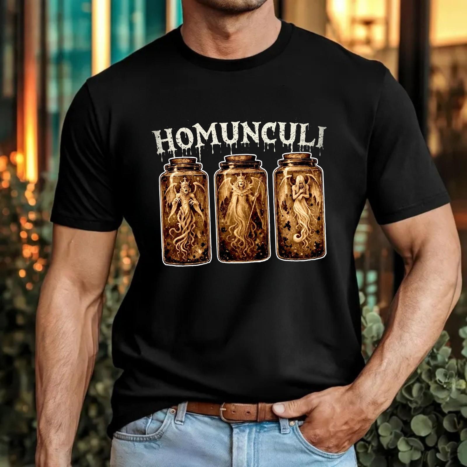 Small Prophets Homunculi Jar T-Shirt Odd Prophecy Glass Jar Quirky Alchemy Top S разноцветный