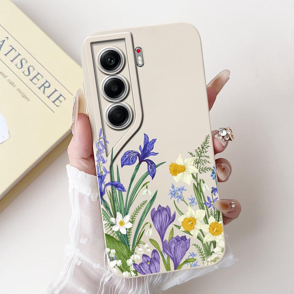 For Tecno Camon 40 Pro 4G Case CM6 Luxury Art Painted Cover Shockproof Phone Case For Tecno Camon40 Camon 40 Pro CM7 Soft Fundas
