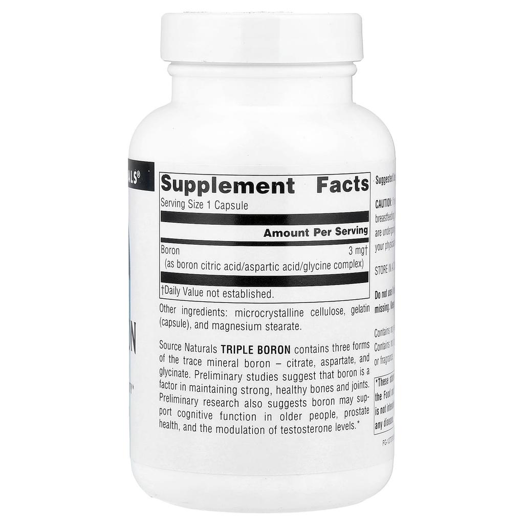 Triple Boron, 3Mg, 200 Capsules