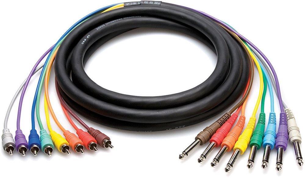 Hosa 3m Mono Phone Plug to RCA Snake Cable CPR-803