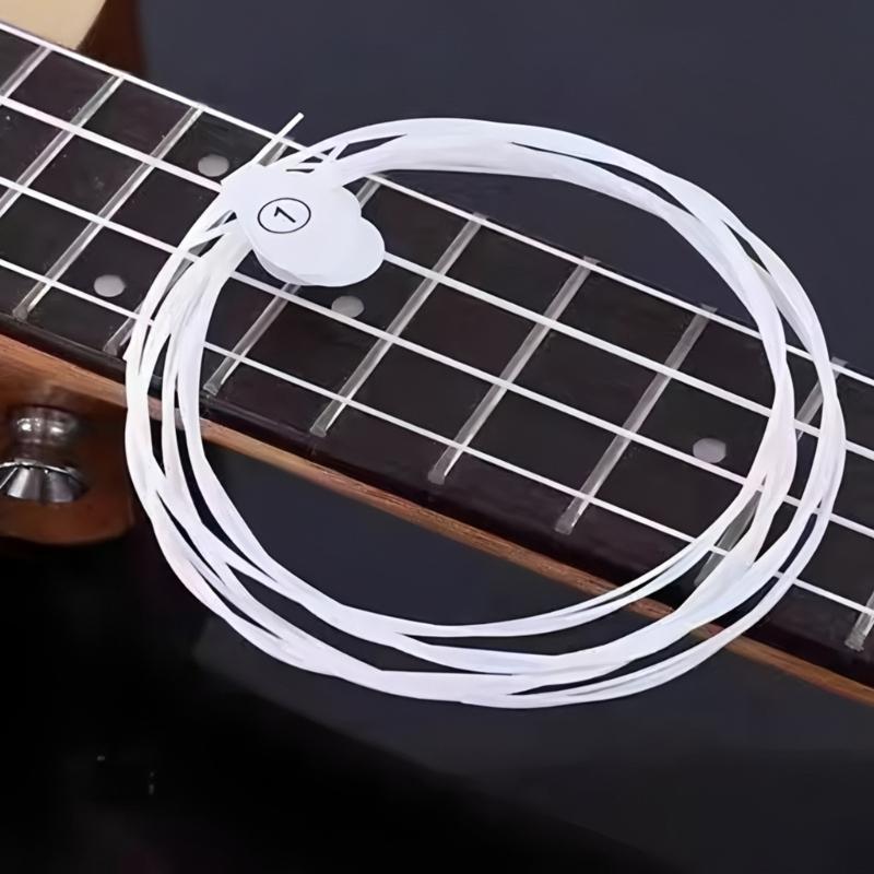 5 Set Universal Ukulele Replacement Strings and 10Pcs Felt Picks for Soprano Concert Tenors Ukulele Easy Installation