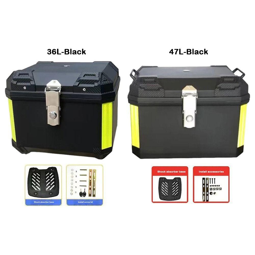 36L Motorcycle Trunk Waterproof Bike Accessories Spacious Motorcycle Accessories  Motorcycle Use