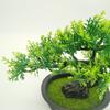 New Green Artificial Bonsai Tree Simulated Greeting Pine Artificial Faux Plants Black Fake Potted Plant Living Room Ornaments