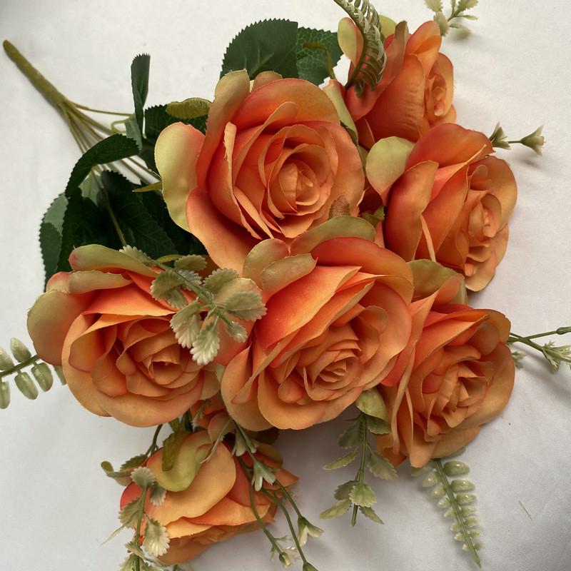 Artificial Rose Flower Greenery For Home Interior And Party Decoration Applications