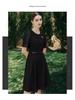 AD Women's Black Round Neck Summer Work Dress - Slimming Formal Office Wear