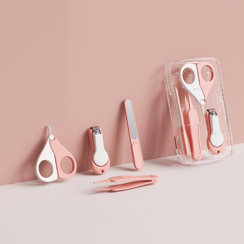 Safe Baby Nail Clipper Set: Anti-Pinch Scissors & File for Newborns and Children