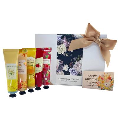 Hand Cream Gift Set for Gift Message Card (Styleneo) 5-Piece Women, Affordable, Wrapping, (Bloom Charm_Happy Birthday)