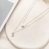 Necklace, Fashionable And Versatile Love Moon Two Layers Two Layers Necklace Item