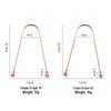 Pure Copper Tongue Scraper and Cleaner – Portable Tongue Brush Tool for Effective Oral Hygiene