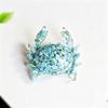 Chinese Zodiac Rabbit Resin Figurine With Crystal Waterdrop For Office Decor And Gift Giving