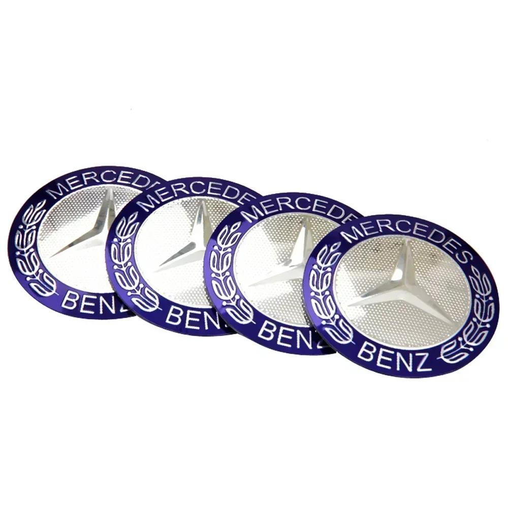 56mm for Mercedes Benz Car Wheel Center Hub Emblem Sticker W203 W204 W205 W209 W210 W211 W212 W176 W166 W163 W221 Decoration