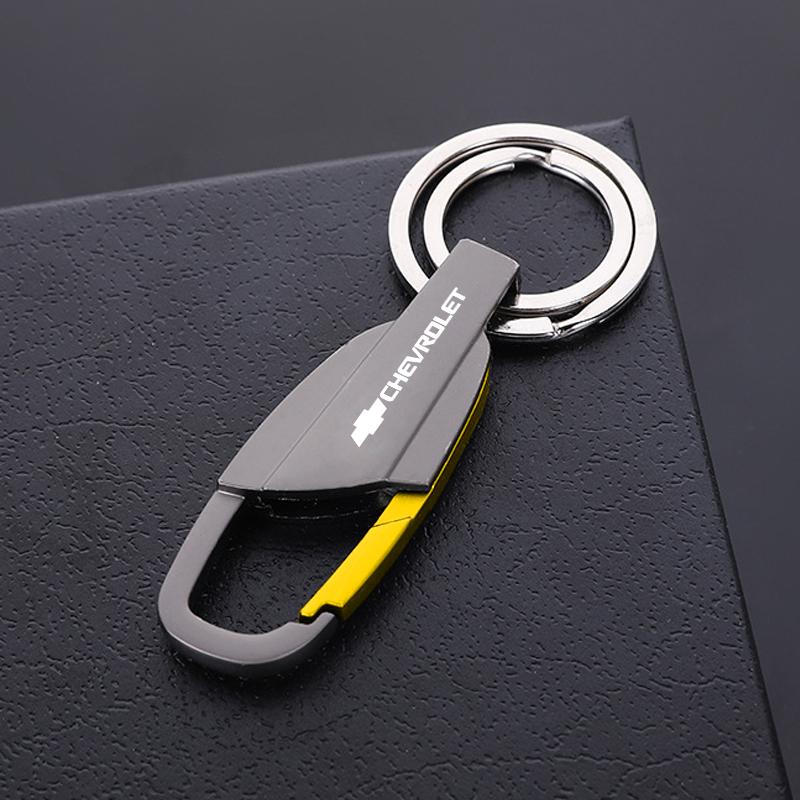 Zinc Alloy Key Ring Car Keychain Customize Logo For Chevrolet Cruze Malibu Colorado Suburban Equinox Blazer Trax Camaro Spark
