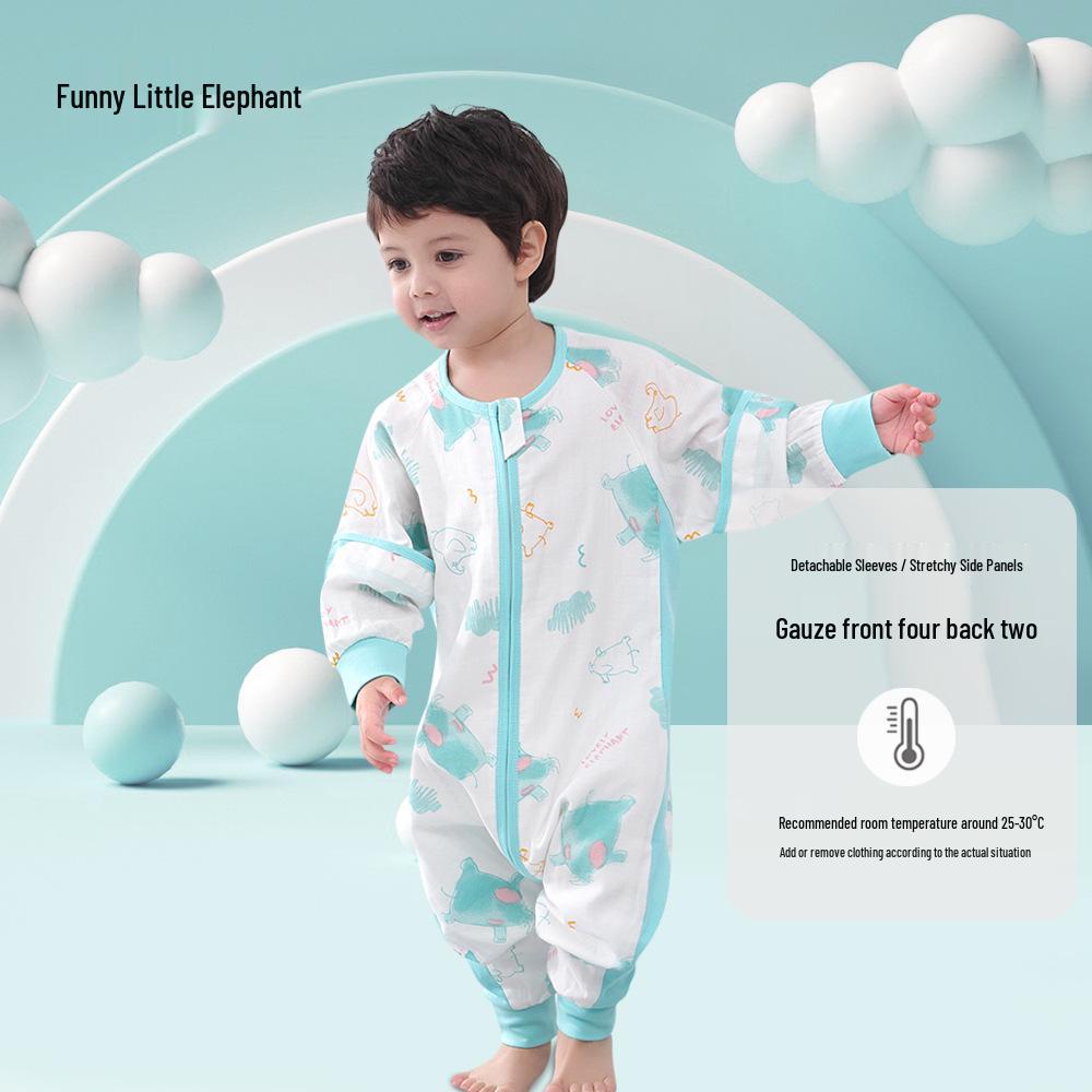 Reiner Baumwoll-Babyschlafsack - Frühling/Sommer Anti-Kick Fußsack
