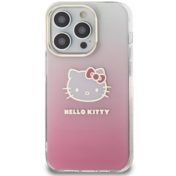 Etui do iPhone 13 Pro Max Hello Kitty Twarde Gradient Różowe