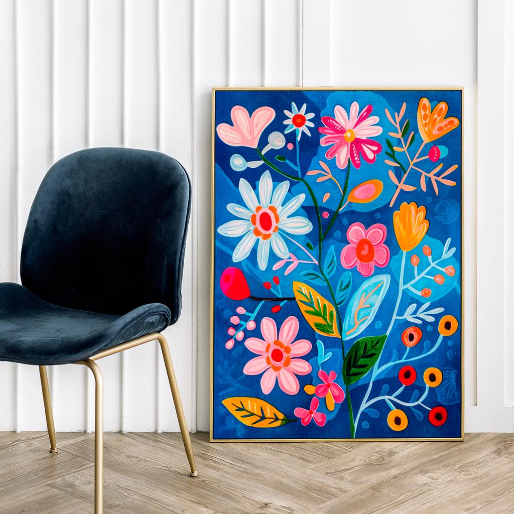 Poster Flowers Abstraction