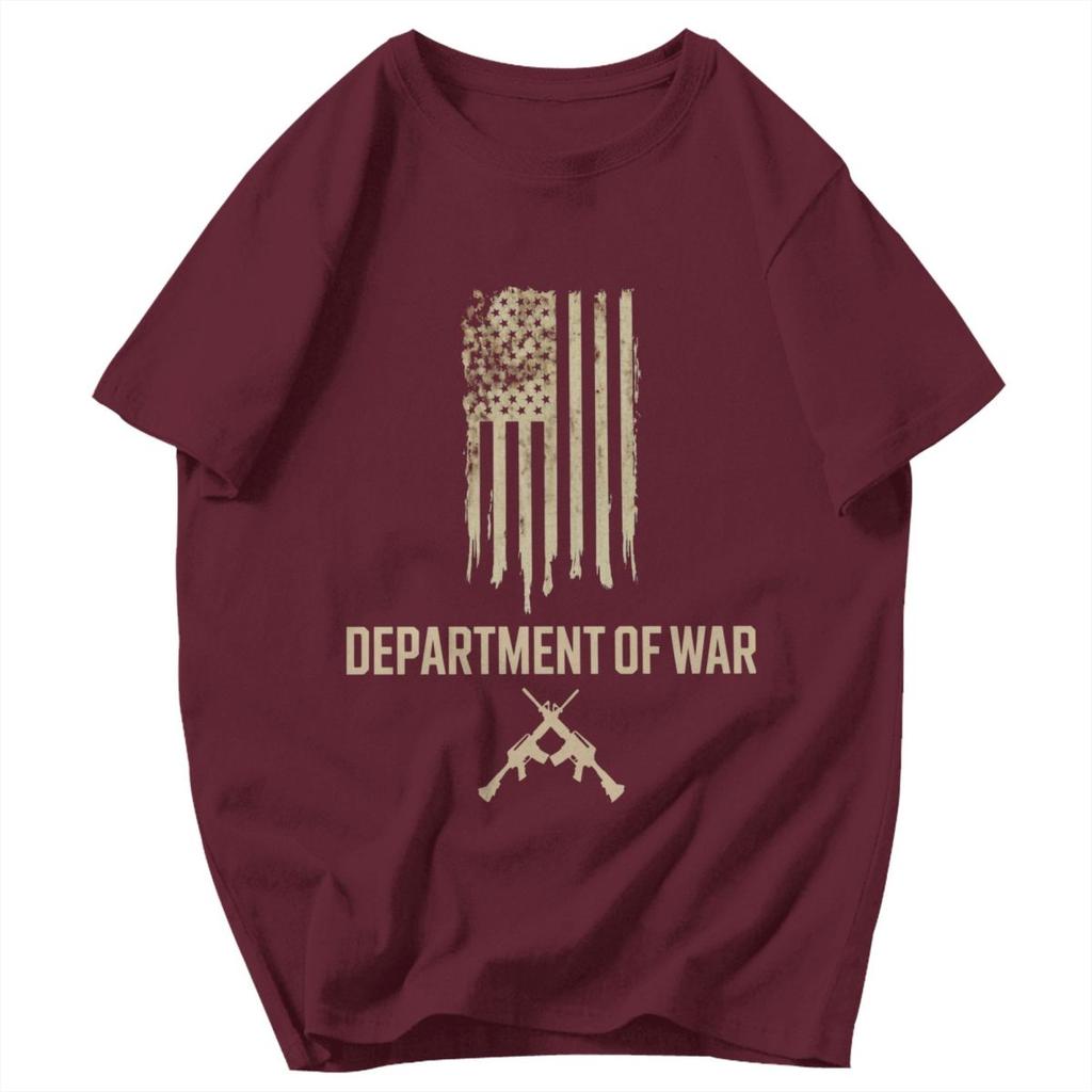 Men T Shirt Department Of War Retro Cotton Y2K Graphic Tees Unisex Clothing T Shirts