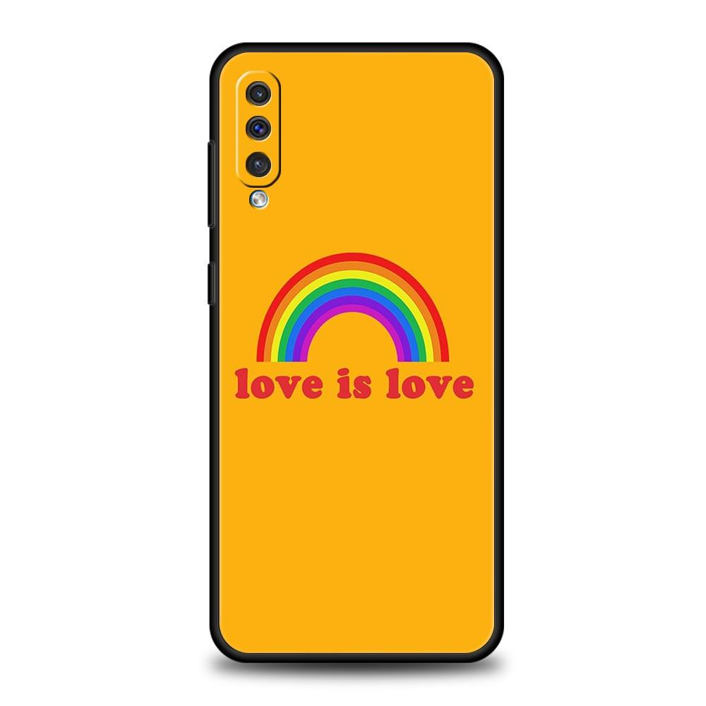 Gay Lesbian Rainbow Pride Phone Case for Samsung Galaxy A56 A36 A26 A16 A34 A24 A42 A22 A20 A12 A40 A30 A10 Soft TPU Cover Shell