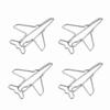 10pcs Airplane Shape Paper Clips Bookmark Marking Document Organizing Clip Stationery Supplies